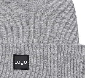 Unisex Solid-Color Knit <b>Wool</b> Cuff <b>Beanie</b> 100% <b>Wool</b> Warm Winter Casual Hat for Adults One Size Fits Most Light And Packable - Product Image 6