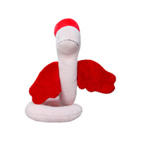 Peluche personnalisée brodée Dragon Serpent de Noël, ODM OEM, Serpent ailé avec chapeau de Père Noël, pour la détente des fêtes