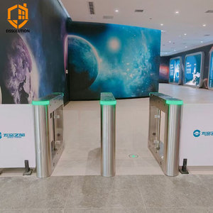 Eissolution hồng ngoại tự động cảm ứng kiểm soát truy cập động cơ không chổi than chống Pinch cho người đi bộ Acrylic Swing rào cản turnstile - Product Image 3