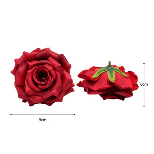 Fleur artificielle en soie Dongchen Crafts, rose, 9 cm de diamètre, pour décoration de mariage et de maison - Product Image 5