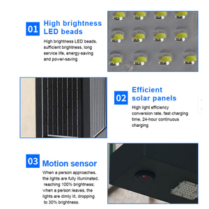 Solar Garden <strong>Lights</strong> Outdoor IP65 Waterproof AC&amp;DC LED Aluminum Lighting Pole Solar <strong>Street</strong> <strong>Light</strong> Commercial Landscape - Product Image 2