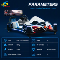 Simulateur de course 4DOF avec écran LED, vibrations sur quatre axes, inclinaison, machine de jeu de conduite 4x4, prise EU/US pour centre d'arcade