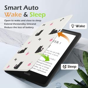 Funda de Cuero Elegante para Kindle con Impresión Personalizada, Cubierta Protectora Resistente para Lector Electrónico Inteligente para Kindle Paperwhite - Product Image 4