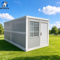 Maison conteneur pliable RELYANCE en kit, unité modulaire préfabriquée pour boutique, villa, restaurant, extérieur