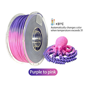 ZHIMO Variable Light PLA Thermochromic <strong>Filament</strong> 1.75mm Vacuum Sealed 1kg/Spool Purple Pink/Green Yellow/Silk Dual Color <strong>3D</strong> - Product Image 2