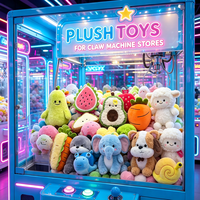 Approvisionnement direct usine : Peluches de 8 pouces, styles variés, pour machines à griffes et centres de jeux, destinées aux distributeurs de prix