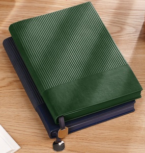 Chất lượng cao may ràng buộc da máy tính xách tay trường họp máy tính xách tay biểu tượng tùy chỉnh mềm da A5 Nhật Ký máy tính xách tay - Product Image 5