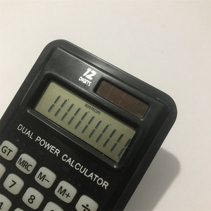 Dual Power Calculator 12 Digit Display Black Portable Accounting Calculator With Battery Included - Product Image 2