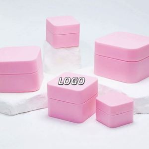 Pot en plastique rose double couche rond pour crème cosmétique pour les yeux et le visage, contenants en PP de 5g, 10g, 20g, 30g, 50g - Product Image 1