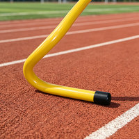 Haies d'agilité mobiles en PVC durables de niveau professionnel de 80 cm de large, ensemble de haies réglables pour l'entraînement de vitesse, équipement d'entraînement de football