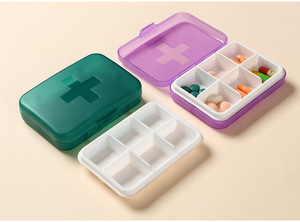 JH Medibox - Organisateur de pilules de voyage - Boîte à médicaments portable à 7 compartiments - Boîte à médicaments en PP - Étanche - Utilisation quotidienne - Petite boîte - Product Image 2