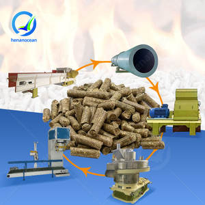 Machine automatique OCEAN pour la fabrication de granulés de bois à partir de sciure, de cendres, de paille, de biomasse et de balles de riz, à vendre - Product Image 1