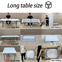Table de cocktail portable ZKAI à plateau haut, 150 cm/5 pieds, table de bar pliante en plastique ronde pour événements de mariage