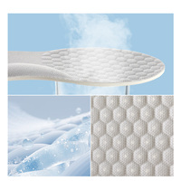 Semelles intérieures en gel PU confortables, respirantes, absorbant la transpiration, résistantes aux odeurs, durables, douces, fines, pour le sport d'été, soulagement de la douleur