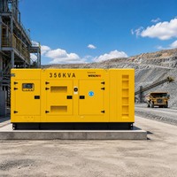 Groupe électrogène silencieux Weichai Baudouin 356 kVA 285 kW (Puissance de pointe) 330 kVA 350 kVA 280 kW 350 kW 450 kW pour l'exploitation minière et les hôpitaux