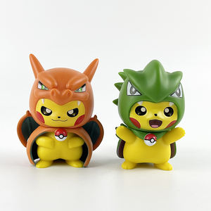 6 pz/set <span class=keywords><strong>di</strong></span> vendita calda scatola cieca Action Figure 6 stili Poke-mon Bulbasaur Psyduck Mini figura scatola cieca <span class=keywords><strong>Pikachu</strong></span> - Product Image 4