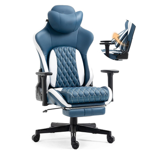 Chaises <span class=keywords><strong>de</strong></span> jeu pour ordinateur <span class=keywords><strong>de</strong></span> bureau <span class=keywords><strong>haut</strong></span> <span class=keywords><strong>de</strong></span> <span class=keywords><strong>gamme</strong></span>, sièges <span class=keywords><strong>de</strong></span> joueur réglables en hauteur, 4 ventilateurs <span class=keywords><strong>de</strong></span> refroidissement, mousse moulée, cuir synthétique - Product Image 2