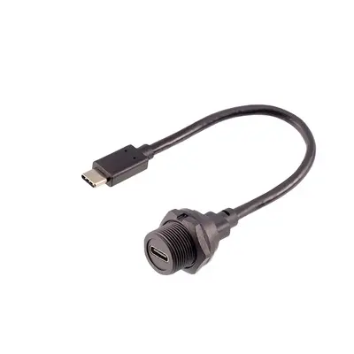 CAZN impermeabile IP67 tipo C tipo C 3.1 Micro USB cavo di prolunga per montaggio esterno cavo di prolunga maschio circolare femmina