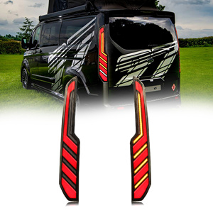 Feux arrière modifiés de haute qualité DK Motion pour <span class=keywords><strong>Ford</strong></span> Tourneo <span class=keywords><strong>Transit</strong></span> 2016-2022, ensemble de feux arrière de voiture, lampes LED automatiques - Product Image 1