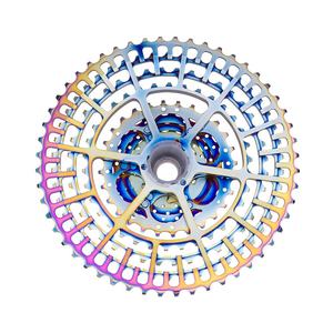 ZTTO SLR2 Rainbow <span class=keywords><strong>11</strong></span> vitesses <span class=keywords><strong>11</strong></span>-52T <span class=keywords><strong>Cassette</strong></span> UltraLight 380g CNC roue libre <span class=keywords><strong>vtt</strong></span> 11S pignons pour pièces de <span class=keywords><strong>VTT</strong></span> à large rapport - Product Image 5