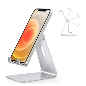 Hợp Kim Nhôm Máy Tính Để Bàn Điện Thoại Di Động & Máy Tính Bảng Đứng Sử Dụng Bảng Chủ Với Có Thể Điều Chỉnh Góc & Chiều Cao Bền & Phong Cách Điện Thoại Đứng - Product Image 6