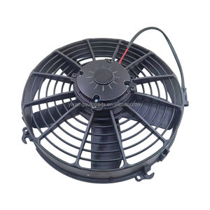 Ventilador eléctrico de CA de 160W, 24V, para autobús <span class=keywords><strong>261</strong></span> con marco de red, accesorio de Kit de radiador de succión de hoja recta de cinco aspas - Product Image 2
