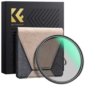 K & f concept nano-x pro filtro polarizador, filtro de câmera de alta definição cpl com 36 camadas de revestimento