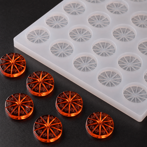 Molde de silicona segmentado redondo TH para caramelos de goma, bandeja depositadora de platino de 12 cuñas con ranuras, apta para uso alimentario, venta al por mayor OEM personalizada - Product Image 5