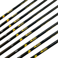 Kit de flèches en carbone pour la chasse, pommeau de tir à l'arc, en plastique, pour arc Recurve, flèches en carbone, 25 pièces, ID6.2mm