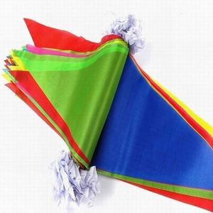 Design Colorful Multi Color <b>Small</b> Pieces Plain Design Printed Pennant Flags - Product Image 3