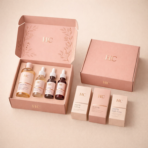 Caja de Correo para Suero Esencial para el Cuidado de la Piel, Caja de Correo Corrugada, Caja de Correo para Set de Regalo con Flauta E, Caja de Correo para Cosméticos con Impresión Personalizada - Product Image 2