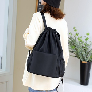 Sac à dos de sport en polyester de haute qualité avec cordon de serrage, sac de sport imperméable, logo personnalisé, sacs à cordon de serrage promotionnels pour la remise en forme - Product Image 4