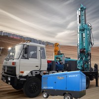 APCOM 350m 450m Machine de forage mobile de puits d'eau Camion monté sur une plate-forme rotative Noyau de 600mm de diamètre comprenant un moteur de pompe