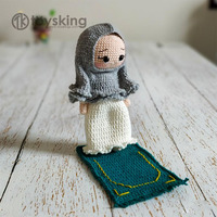 Cadeaux Faits Main Hijab Musulman Amigurumi Jouets de l'Aïd Jouet Ramadan Poupée Crochet Islamique
