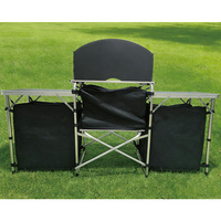 Table de cuisson pliante portable et durable pour l'extérieur, table à manger rectangulaire moderne multifonctionnelle, table pliante en aluminium IGT