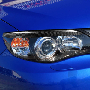 1 par de cubiertas de fibra de carbono real para faros delanteros de coche, para Subaru Impreza 4-6 2004 2005 2006 2007 2008 2009 - Product Image 5