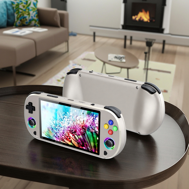 M22 Pro 5 Inch IPS 1920x1080 Screen Handheld Game Console Support LINUX System with Over 20000 Built-in Games Controller