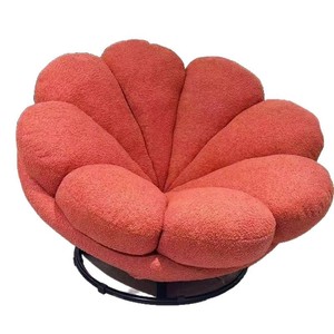 Fauteuil à pétales de style européen moderne, forme ronde, en velours, pivotant, canapé lounge avec fonction de <span class=keywords><strong>massage</strong></span>, fauteuil pouf relax - Product Image 3