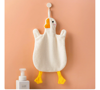 Serviette de toilette rectangulaire en polyester pour enfants, séchage rapide, épaisse et absorbante, à suspendre, pour usage domestique