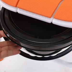 <b>Folding</b> Toilet Chair Aluminum Alloy Portable <b>Commode</b> Chair For Elderly Disabled Indoor Use Hospital Chair 963L - Product Image 2