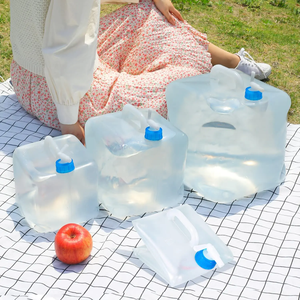 Botella de <span class=keywords><strong>Agua</strong></span> Plegable de 5L 10L 15L 20L, Contenedor de <span class=keywords><strong>Agua</strong></span> Plegable y Portátil, Bolsa de <span class=keywords><strong>Agua</strong></span> para Supervivencia al Aire Libre y Camping - Product Image 6