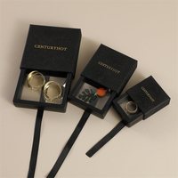 Boîte à bijoux de couleur unie avec fenêtre transparente, boîte de rangement pour bijoux de style tiroir, boîte cadeau élégante, adaptée aux amateurs de bijoux