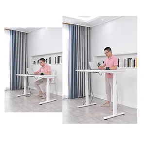 De gros 48x24 debout bureau-OKIN — cadre électrique réglable en hauteur, 3 étages, Table à poser sur pied, en acier, 3 étages