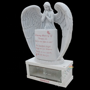 Estatua de Ángel de Mármol para Cementerio, Monumentos, Lápida, Piedra, Ángel Guardián <span class=keywords><strong>Triste</strong></span> para Tumba - Product Image 5