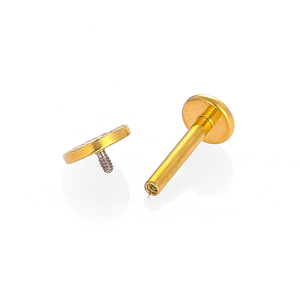 Anneaux de labret à filetage interne en titane YW ASTM F136, piercings de lèvre monore, barres de piercing de lèvre, bijoux - Product Image 6