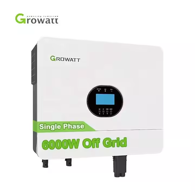 Ready Stock Growatt SPF 6000ES Plus 6000w Off Grid Inversor 6kw Single Phase Solar Hybrid Inverter 48v with Parallel Function
