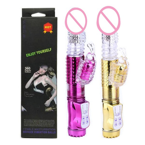 Waterproof Telescopic Female <strong>Electric</strong> Rotating Head Rabbit Vibrator Realistic Artificial <strong>Penis</strong> - Product Image 6