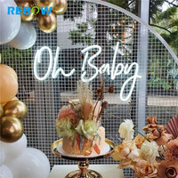 Lettres lumineuses LED personnalisées pour mariage en extérieur, étanches IP68, en acrylique/PVC/silicone, livraison directe