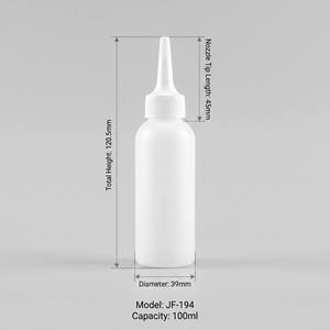 Botellas de 100 ml con cuello 24/410, cilíndricas, de HDPE, aptas para uso alimentario, ecológicas, reciclables, para lavado de oídos de mascotas, gotas repelentes de insectos, de precisión. - Product Image 4