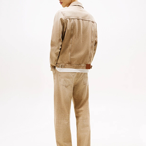 Nouvelle veste en jean décontractée pour homme personnalisable, veste en jean de haute qualité, couleur unie, streetwear - Product Image 5